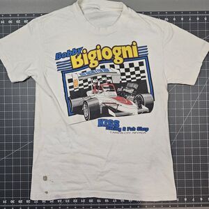 Vintage Bobby Bigiogni Tshirt Small Car Racing 90s Singlestitch Formula Indy